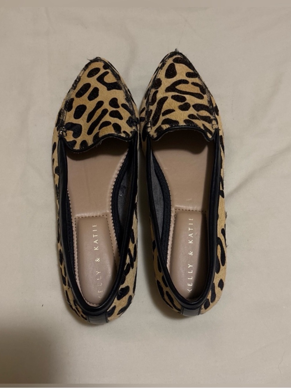 Kelly & Katie Leopard-Print Pointed Toe Flats